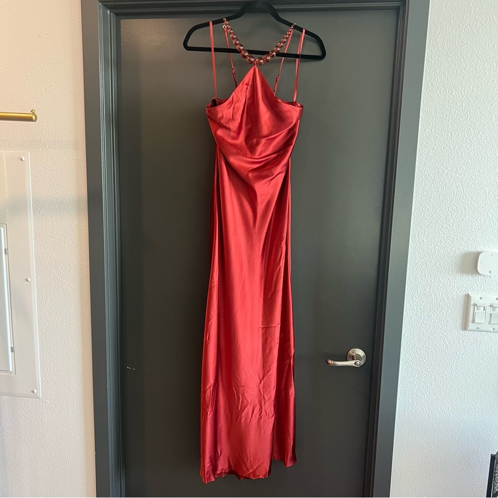 Staud Cadence Maxi Dress in Rust red Size 6 - Picture 4 of 14